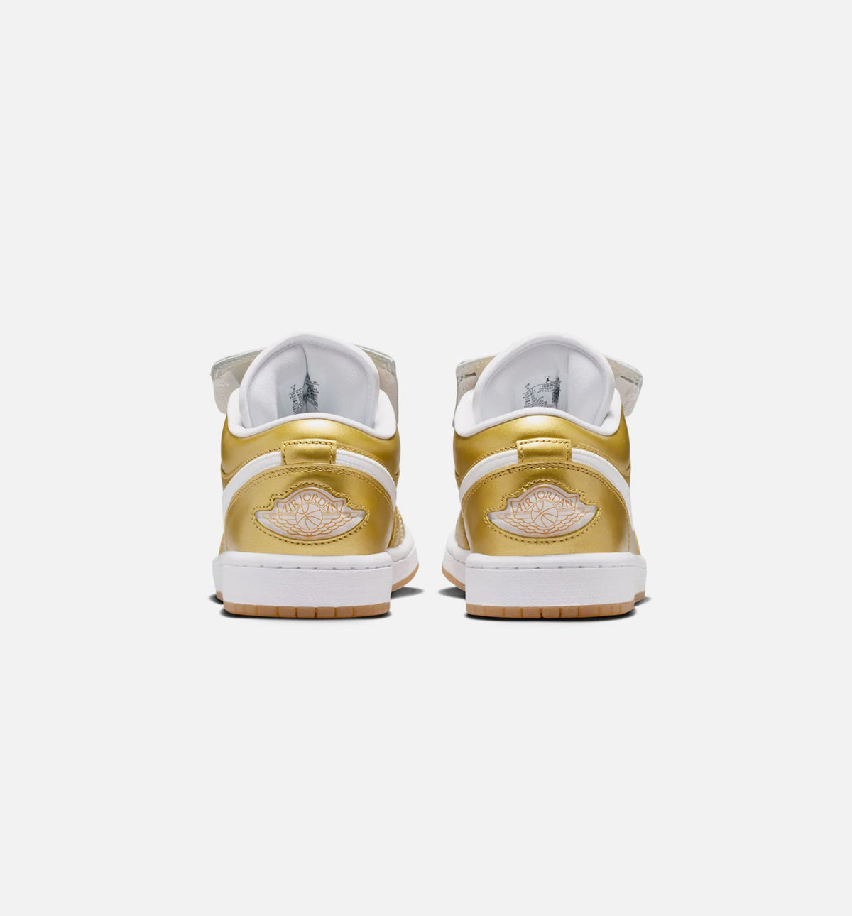 Air Jordan 1 Low Women's Shoes - Gold/White/Gum