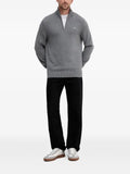 Gant cotton piqué half-zip sweater